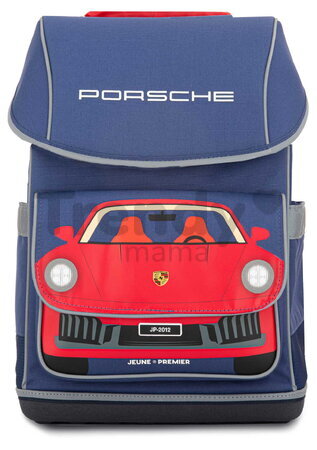 Školský batoh veľký Ergomaxx Porsche Jeune Premier ergonomický luxusné prevedenie 42*27 cm