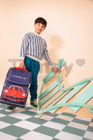 Školský batoh veľký Ergomaxx Porsche Jeune Premier ergonomický luxusné prevedenie 42*27 cm