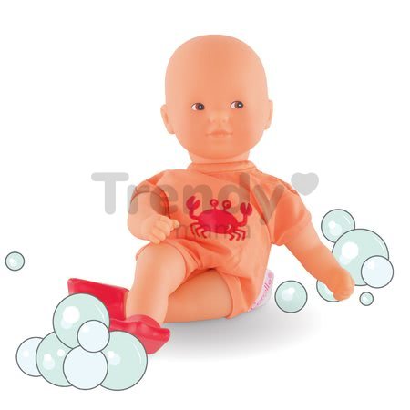 Bábika Mini Bath Orange Corolle s hnedými očami a plutvami 20 cm od 18 mes