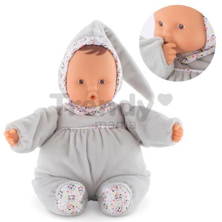Bábika Babipouce Happy Panda Mon Doudou Corolle s hnedými očami a špúliacimi ústočkami 28 cm od 0 mes