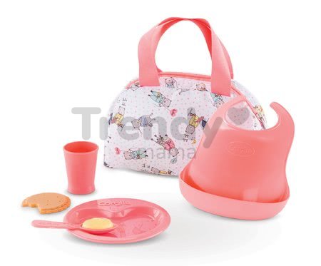 Obedová súprava s taškou Mealtime set Mon Grand Poupon Corolle pre 36-42 cm bábiku od 24 mes