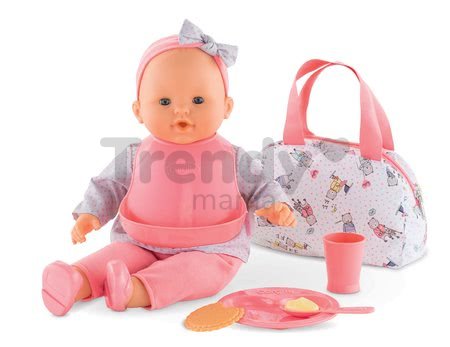 Obedová súprava s taškou Mealtime set Mon Grand Poupon Corolle pre 36-42 cm bábiku od 24 mes