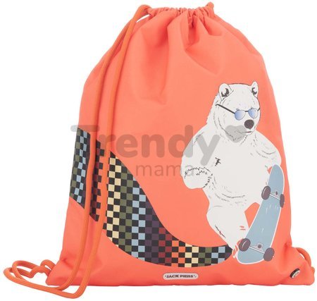 Školský vak na telocvik a prezúvky Gym Bag Boogie Bear Jack Piers ergonomický luxusné prevedenie od 2 rokov 36*44 cm