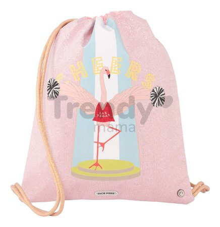 Školský vak na telocvik a prezúvky Gym Bag Flamingo Jack Piers ergonomický luxusné prevedenie od 2 rokov 44*36 cm