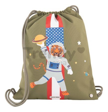 Školský vak na telocvik a prezúvky Gym Bag Burger Planet Jack Piers ergonomický luxusné prevedenie od 2 rokov 44*36 cm