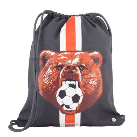Školský vak na telocvik a prezúvky Gym Bag Soccer Bear Jack Piers ergonomický luxusné prevedenie od 2 rokov 44*36 cm
