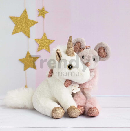 Plyšový jednorožec Unicorn Histoire d’ Ours biely 23 cm od 0 mes HO2659
