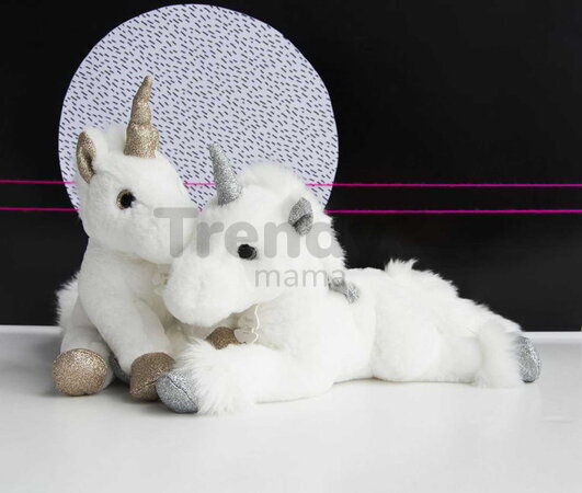 Plyšový jednorožec Unicorn Histoire d’ Ours biely 23 cm od 0 mes HO2659