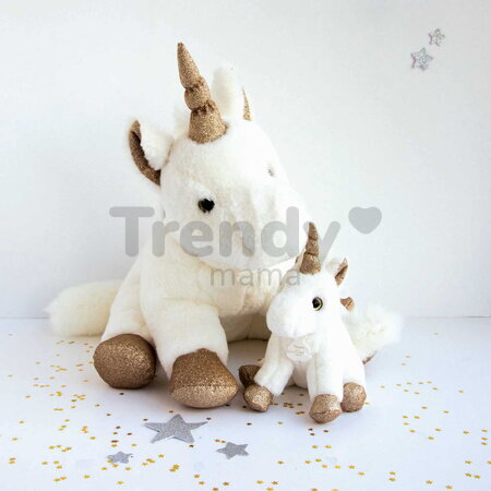Plyšový jednorožec Unicorn Histoire d’ Ours biely 23 cm od 0 mes HO2659