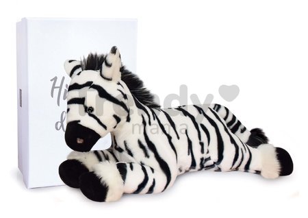 Plyšová zebra Zephir the Zebra Histoire d’ Ours čierno-biela 35 cm v darčekovom balení od 0 mes