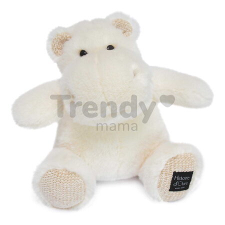 Plyšový hrošík Ivory Hip' Chic Hippo Cocooning Histoire d’ Ours biely 25 cm od 0 mes HO3090