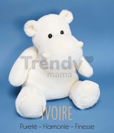 Plyšový hroch Hip' Chic Hippo Cocooning Histoire d’ Ours biely 40 cm od 0 mes