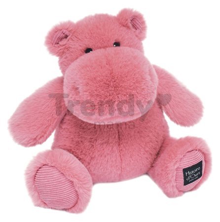 Plyšový hroch Hip' Fun Hippo Exotique Histoire d’ Ours ružový 25 cm od 0 mes