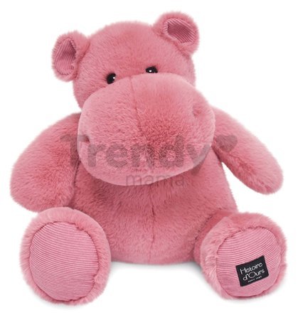 Plyšový hroch Hip' Fun Hippo Exotique Histoire d’ Ours ružový 40 cm od 0 mes