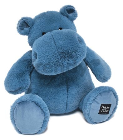 Plyšový hroch Hip' Blue Hippo Exotique Histoire d’ Ours modrý 40 cm od 0 mes