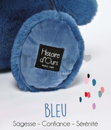 Plyšový hroch Hip' Blue Hippo Exotique Histoire d’ Ours modrý 40 cm od 0 mes