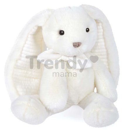 Plyšový zajačik Bunny White Les Preppy Chics Histoire d’ Ours biely 30 cm v darčekovom balení od 0 mes