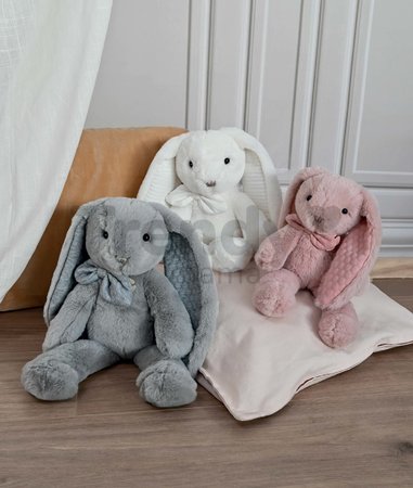 Plyšový zajačik Bunny White Les Preppy Chics Histoire d’ Ours biely 30 cm v darčekovom balení od 0 mes