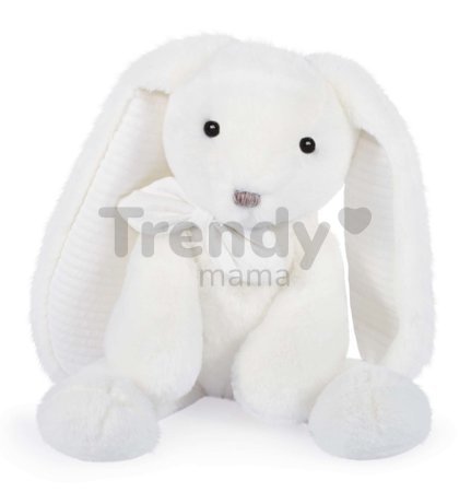 Plyšový zajačik Bunny White Les Preppy Chics Histoire d’ Ours biely 40 cm v darčekovom balení od 0 mes