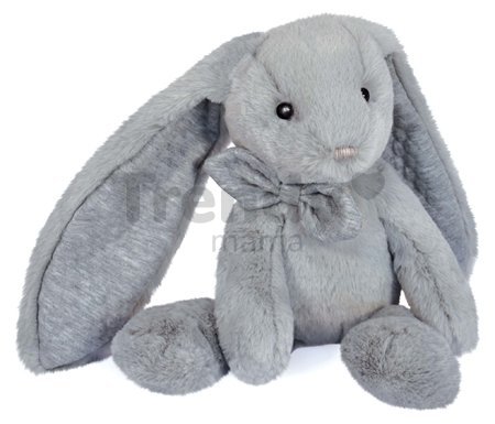 Plyšový zajačik Bunny Pearl Grey Les Preppy Chics Histoire d’ Ours sivý 30 cm v darčekovom balení od 0 mes