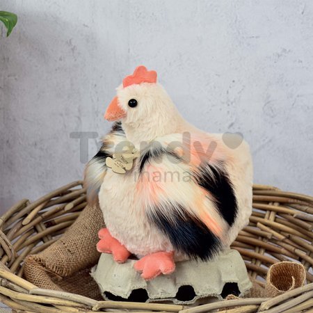 Plyšová sliepočka Les Poulettes Histoire d’ Ours béžová 20 cm od 0 mes