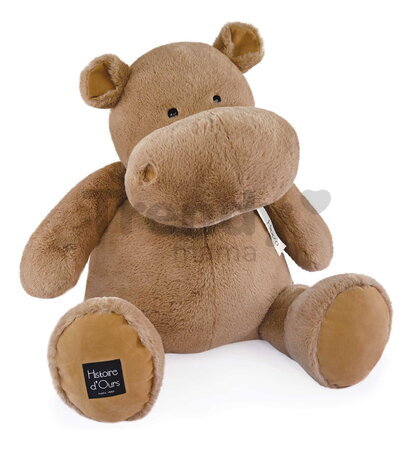 Veľký plyšový hroch Hot Chocolate Hippo Cocooning Histoire d’ Ours hnedý 85 cm HO3205