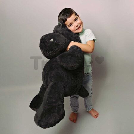 Plyšový hroch Hippo Anthracite Grey Histoire d’ Ours čierny 85 cm od 0 mes HO3208