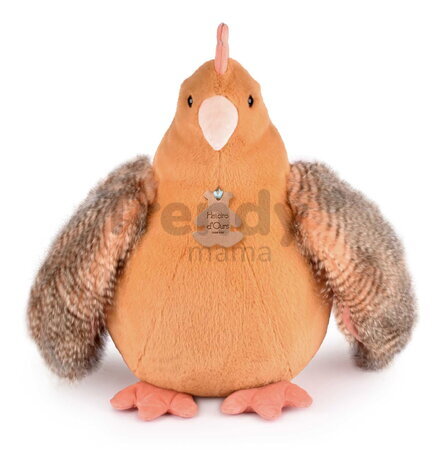 Plyšová sliepka Madame Poule XXL Histoire d’ Ours oranžová 50 cm od 0 mes