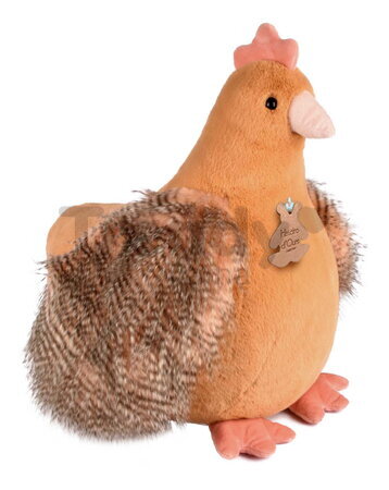 Plyšová sliepka Madame Poule XXL Histoire d’ Ours oranžová 50 cm od 0 mes