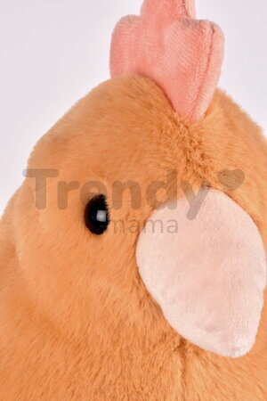 Plyšová sliepka Madame Poule XXL Histoire d’ Ours oranžová 50 cm od 0 mes