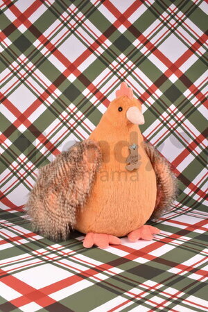 Plyšová sliepka Madame Poule XXL Histoire d’ Ours oranžová 50 cm od 0 mes