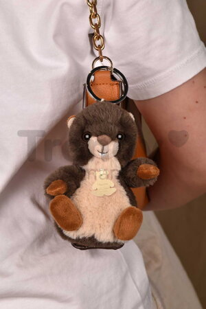 Plyšová kľúčenka svišť The Soft Stretch Marmot Key Ring Histoire d’ Ours hnedá 12 cm HO3295