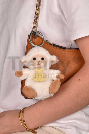 Plyšová kľúčenka ovečka The Soft Stretch Lamb Key Ring Histoire d’ Ours béžová 12 cm HO3296