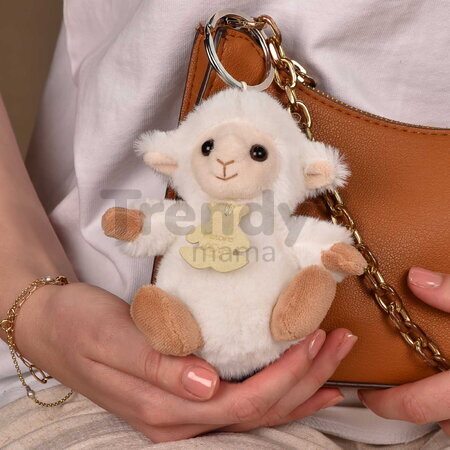 Plyšová kľúčenka ovečka The Soft Stretch Lamb Key Ring Histoire d’ Ours béžová 12 cm HO3296