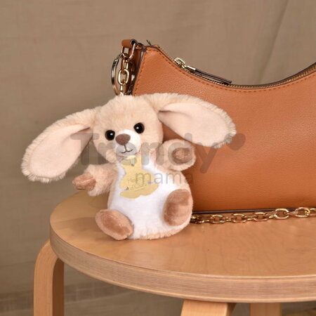 Plyšová kľúčenka zajačik The Soft Stretch Bunny Key Ring Histoire d’ Ours hnedá 12 cm HO3297