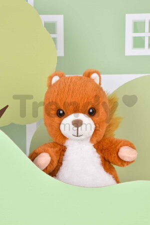 Plyšová veverička The Soft Stretch Squirrel Histoire d’ Ours oranžová 20 cm od 0 mes HO3301