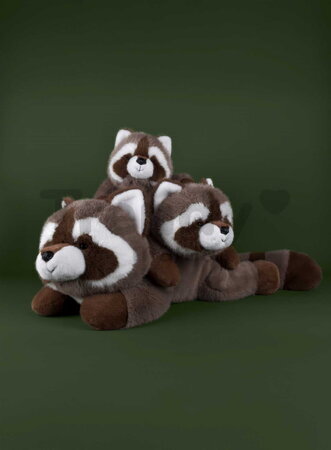 Plyšový medvedík čistotný s ťažkým bruškom Vasco Raccoon Les Explorateurs Histoire d’ Ours hnedý 32 cm od 0 mes HO3303