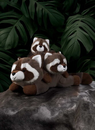 Plyšový medvedík čistotný s ťažkým bruškom Vasco Raccoon Les Explorateurs Histoire d’ Ours hnedý 32 cm od 0 mes HO3303