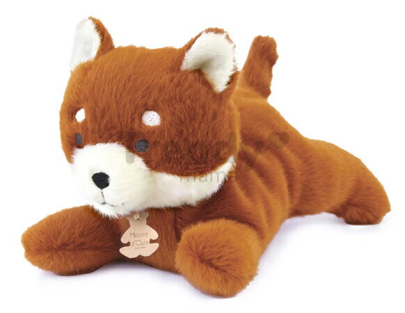 Plyšová panda červená s ťažkým bruškom P'tit Relax Red Panda Histoire d’ Ours oranžová 22 cm od 0 mes
