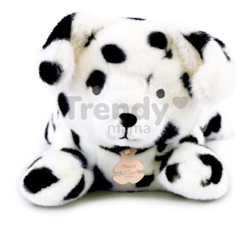 Plyšový psík dalmatín s ťažkým bruškom P'tit Relax Dalmatian Histoire d’ Ours čierno-biely 22 cm od 0 mes