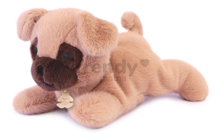 Plyšový psík s ťažkým bruškom P'tit Relax Beige Dog Histoire d’ Ours béžový 22 cm od 0 mes