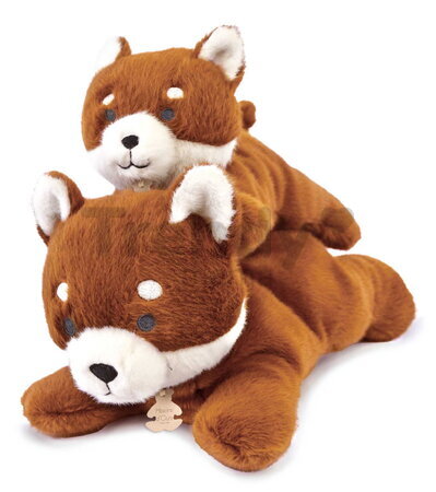 Plyšová panda červená s ťažkým bruškom P'tit Relax Red Panda Histoire d’ Ours oranžová 22 cm od 0 mes