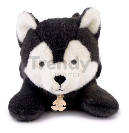 Plyšový vlk s ťažkým bruškom P'tit Relax Wolf Histoire d’ Ours sivý 30 cm od 0 mes