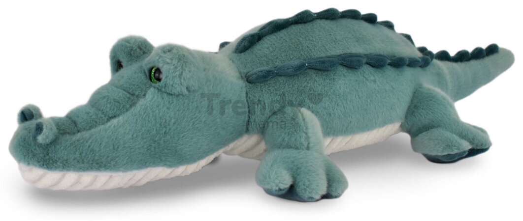 Plyšový krokodíl s ťažkým bruškom Croco Lagoon Les Explorateurs Histoire d’ Ours modrý 60 cm od 0 mes HO3329