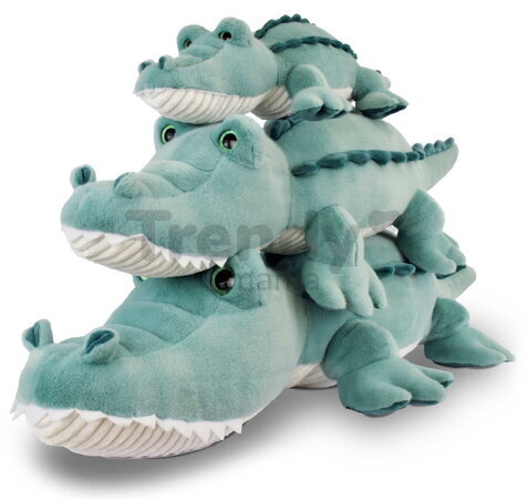 Plyšový krokodíl s ťažkým bruškom Croco Lagoon Les Explorateurs Histoire d’ Ours modrý 95 cm od 0 mes HO3330