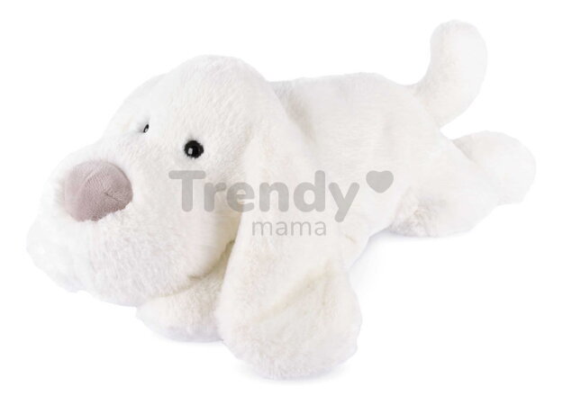 Plyšový psík The Soft Stretch Dog White Histoire d’ Ours biely 40 cm od 0 mes HO3334