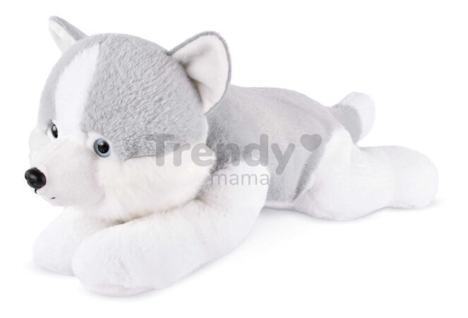 Plyšový psík husky The Soft Stretch Husky Histoire d’ Ours sivo-biely 40 cm od 0 mes HO3335