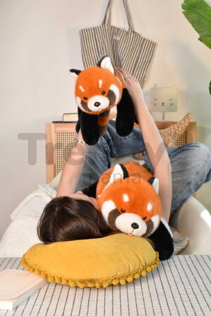 Plyšová panda červená Sierra The Red Panda Histoire d’ Ours oranžová 55 cm od 0 mes HO3341