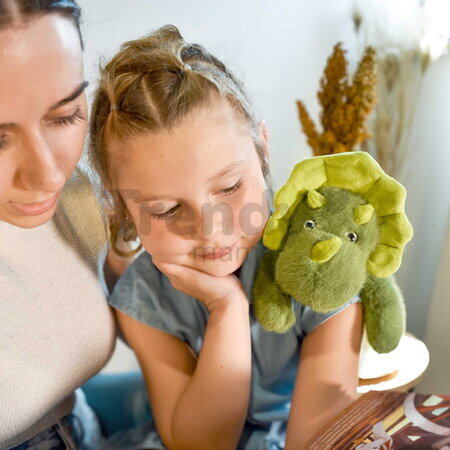 Plyšový dinosaurus na objímanie The Glue Pots Dino Magnetic Histoire d’ Ours magnetický zelený 30 cm od 24 mes