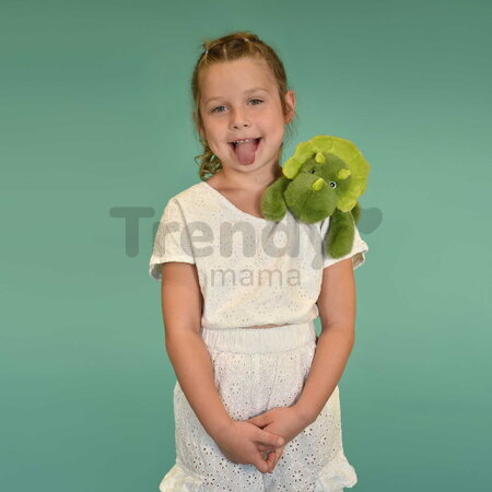 Plyšový dinosaurus na objímanie The Glue Pots Dino Magnetic Histoire d’ Ours magnetický zelený 30 cm od 24 mes